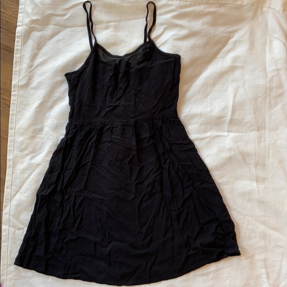 (4) Divided Black Minidress